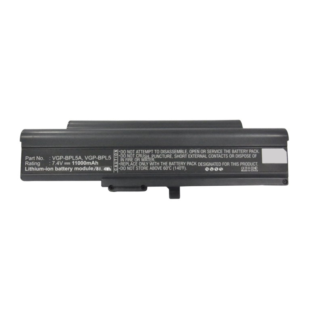 Synergy Digital Laptop Battery, Compatible with Sony VGP-BPL5 Laptop Battery (Li-ion, 7.4V, 11000mAh)