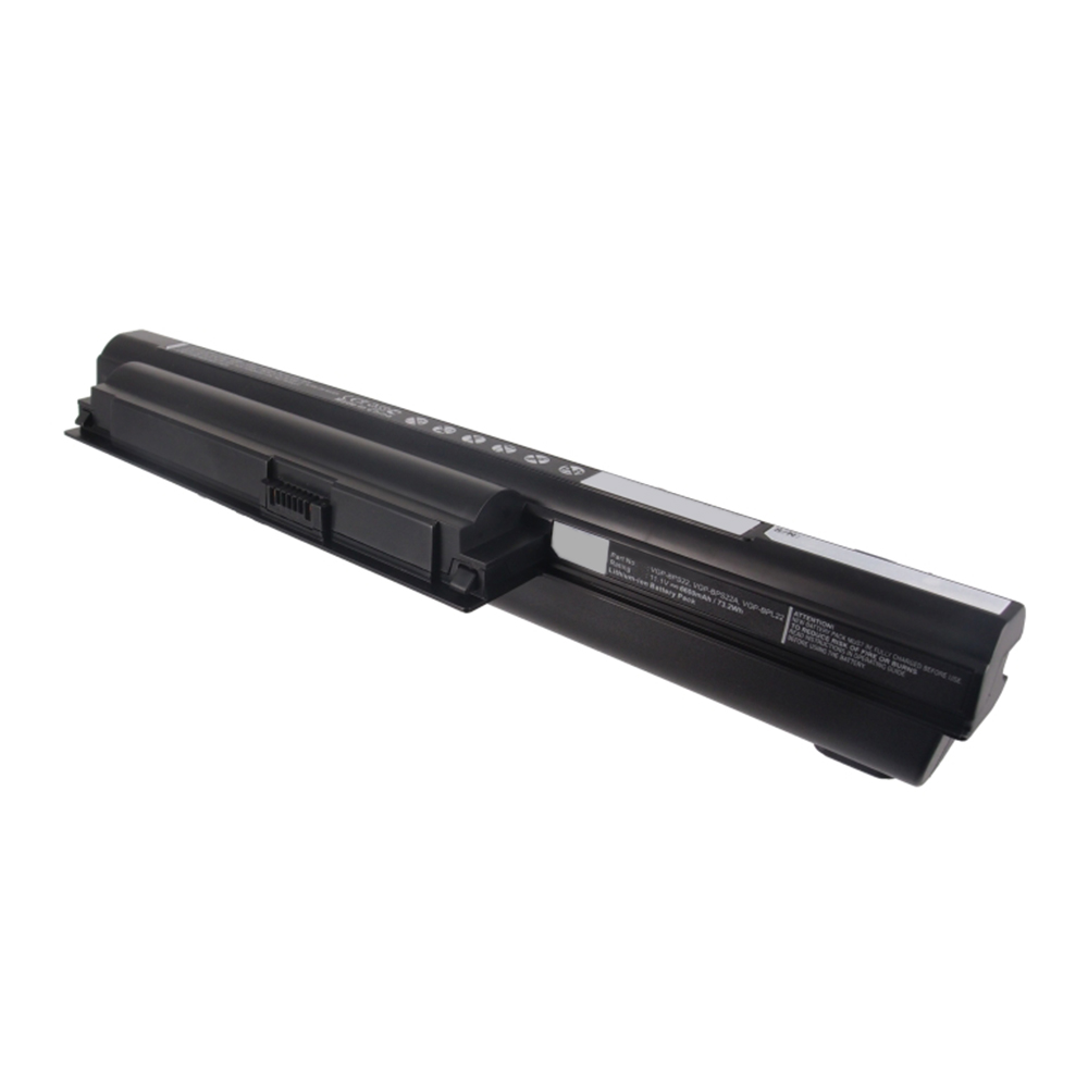Synergy Digital Laptop Battery, Compatible with Sony VGP-BPL22 Laptop Battery (Li-ion, 11.1V, 6600mAh)