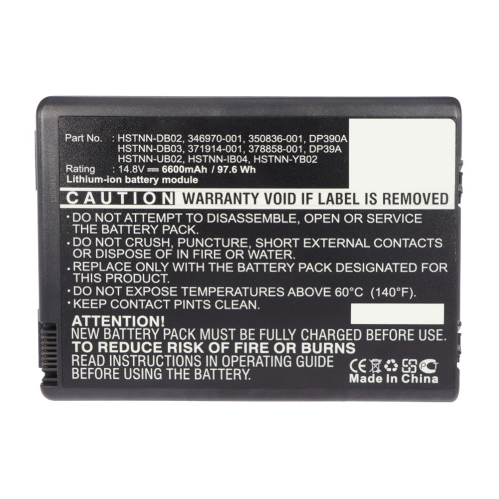 Synergy Digital Laptop Battery, Compatible with HP 346971-001 Laptop Battery (Li-ion, 14.8V, 6600mAh)