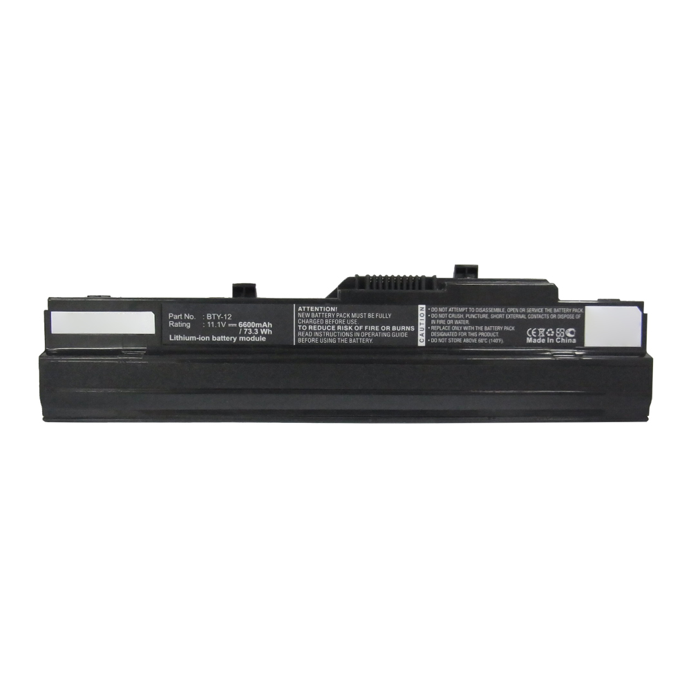 Synergy Digital Laptop Battery, Compatible with MSI BTY-12 Laptop Battery (Li-ion, 11.1V, 6600mAh)