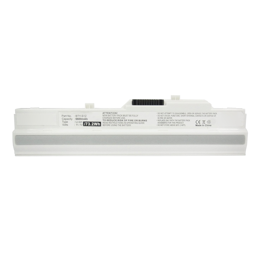 Synergy Digital Laptop Battery, Compatible with MSI BTY-12 Laptop Battery (Li-ion, 11.1V, 6600mAh)