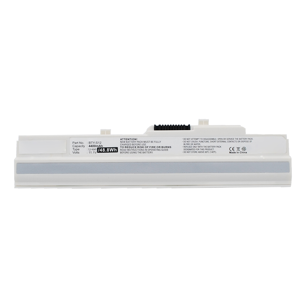 Synergy Digital Laptop Battery, Compatible with MSI BTY-12 Laptop Battery (Li-ion, 11.1V, 4400mAh)