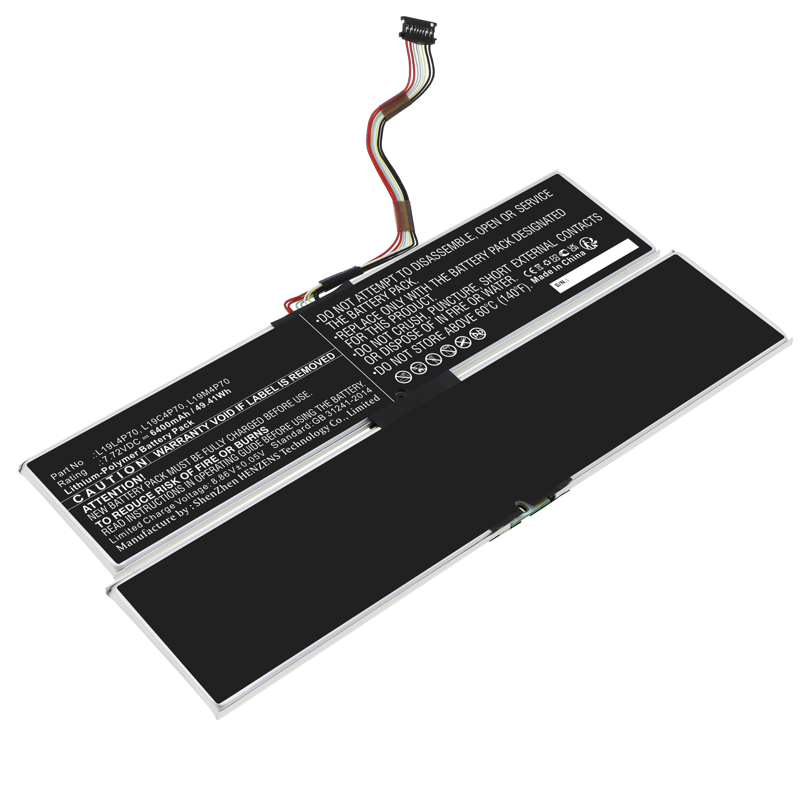 Synergy Digital Laptop Battery Compatible with Lenovo 5B10W13883 Laptop Battery (Li-Pol, 7.72V, 6400mAh)