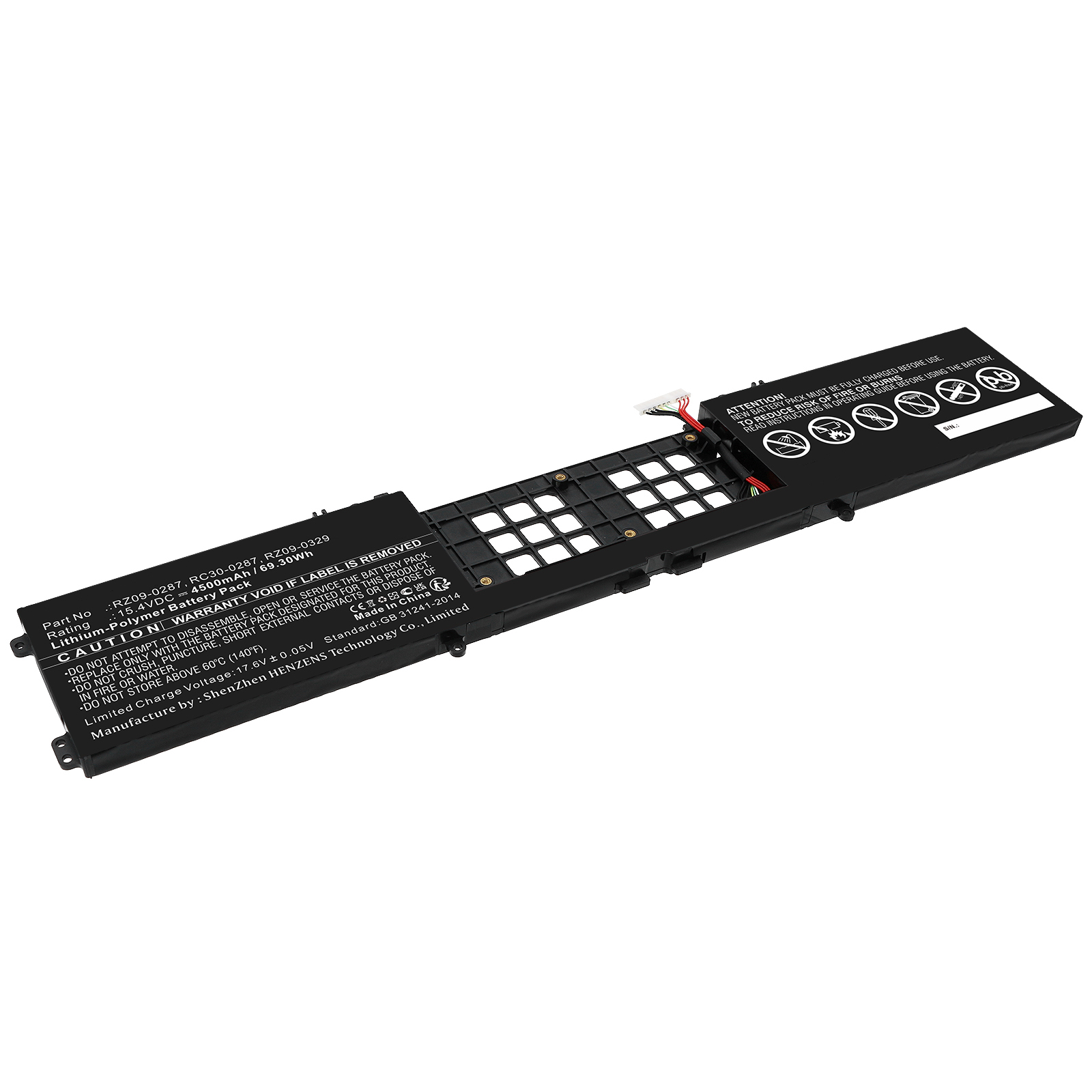 Synergy Digital Laptop Battery, Compatible with Razer RC30-0287 Laptop Battery (Li-ion, 15.4V, 4500mAh)