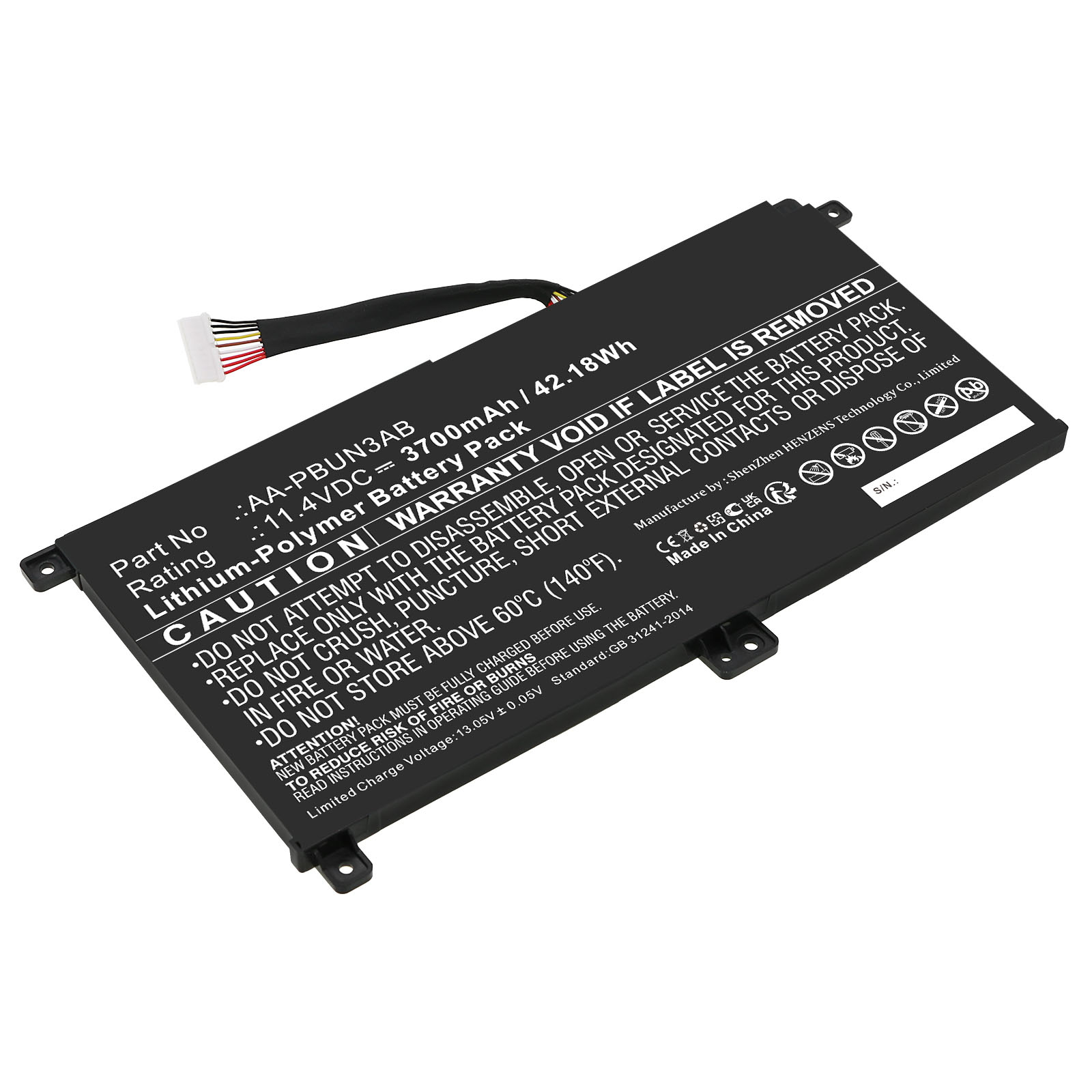 Synergy Digital Laptop Battery, Compatible with Samsung AA-PBUN3AB Laptop Battery (Li-ion, 11.4V, 3700mAh)