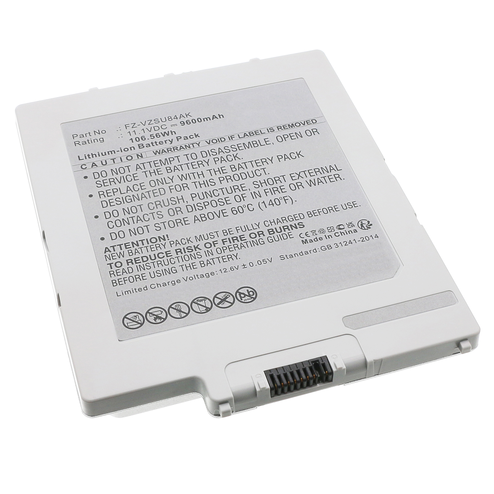 Synergy Digital Laptop Battery, Compatible with Panasonic FZ-VSU84U Laptop Battery (Li-ion, 11.1V, 9600mAh)