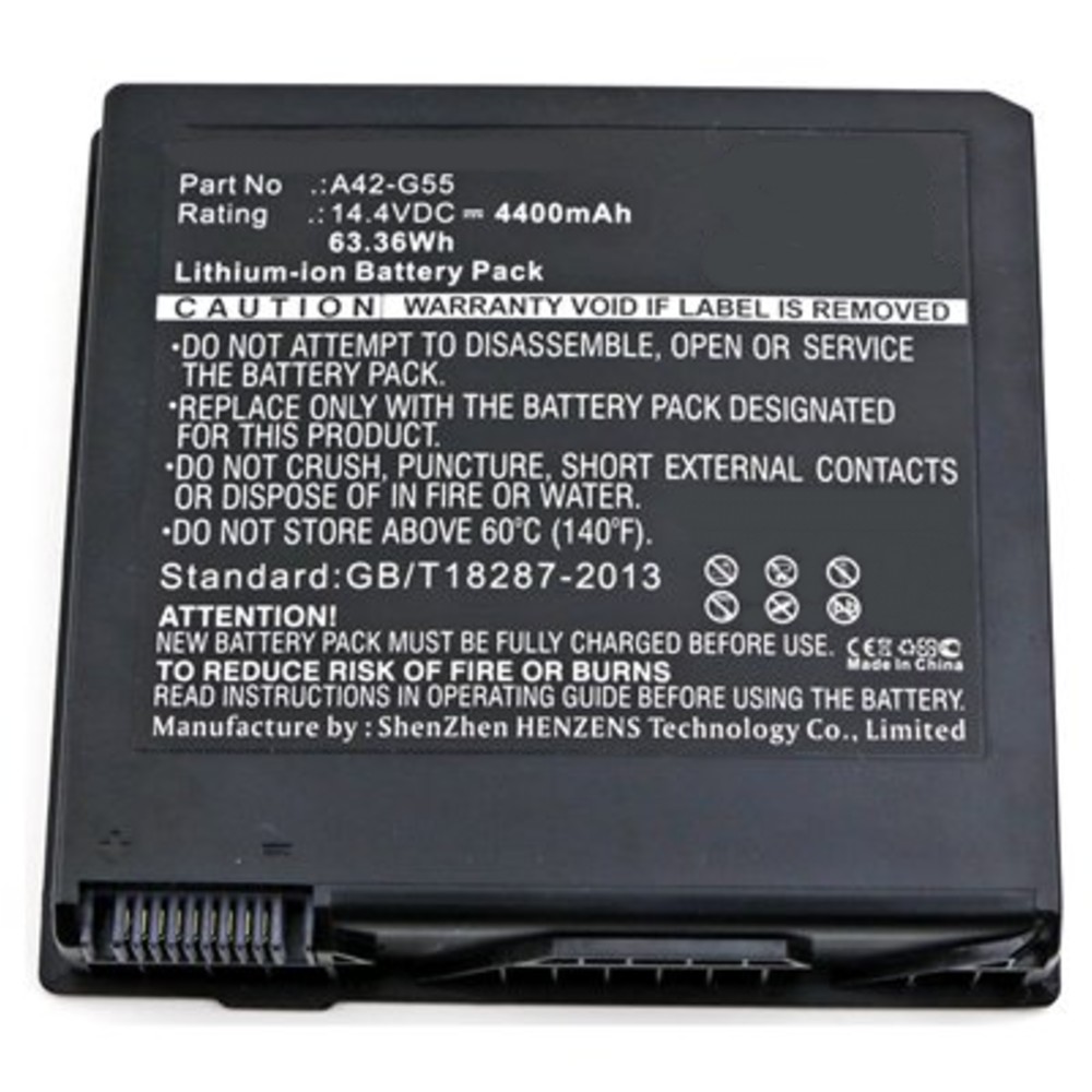 Synergy Digital Notebook, Laptop Battery, Compatible with Asus G55, G55V, G55VM, G55VM-DH71, G55VM-DH71-CA, G55VM-DS71, G55VM-ES71, G55VM-RS71, G55VM-S1020V, G55VW, G55VW-DH71-CA, G55XI361VW-BL, G55XI363VW-BL Notebook, Laptop Battery (14.4, Li-ion, 4400mAh)