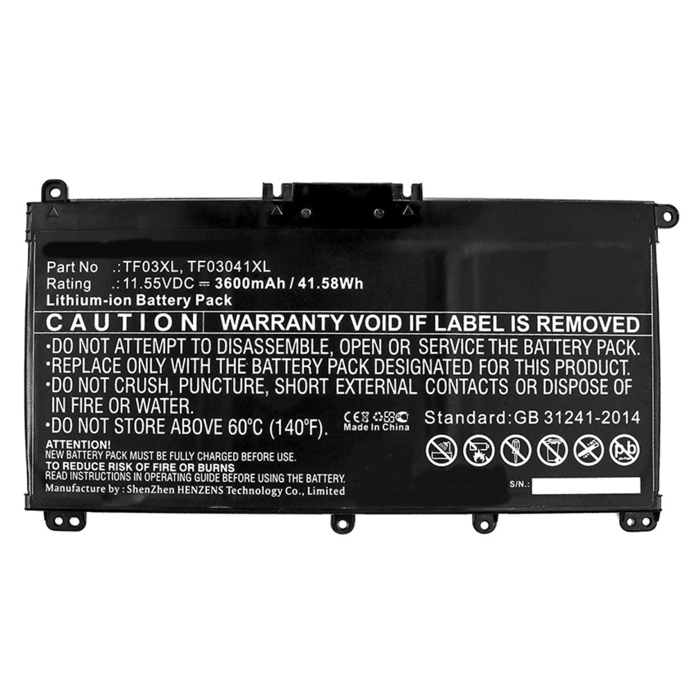 Synergy Digital Notebook, Laptop Battery, Compatible with HP 14-bp002TU Notebook, Laptop Battery (11.55, Li-ion, 3600mAh)