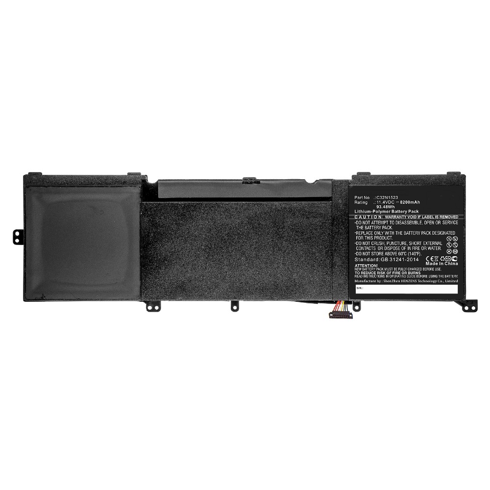 Synergy Digital Laptop Battery, Compatible with Asus 0B200-01250300, C32N1523 Laptop Battery (Li-Pol, 11.4V, 8200mAh)