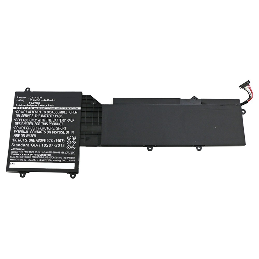 Synergy Digital Laptop Battery, Compatible with Asus 0B200-00900000, C41N1337 Laptop Battery (Li-Pol, 15V, 4400mAh)