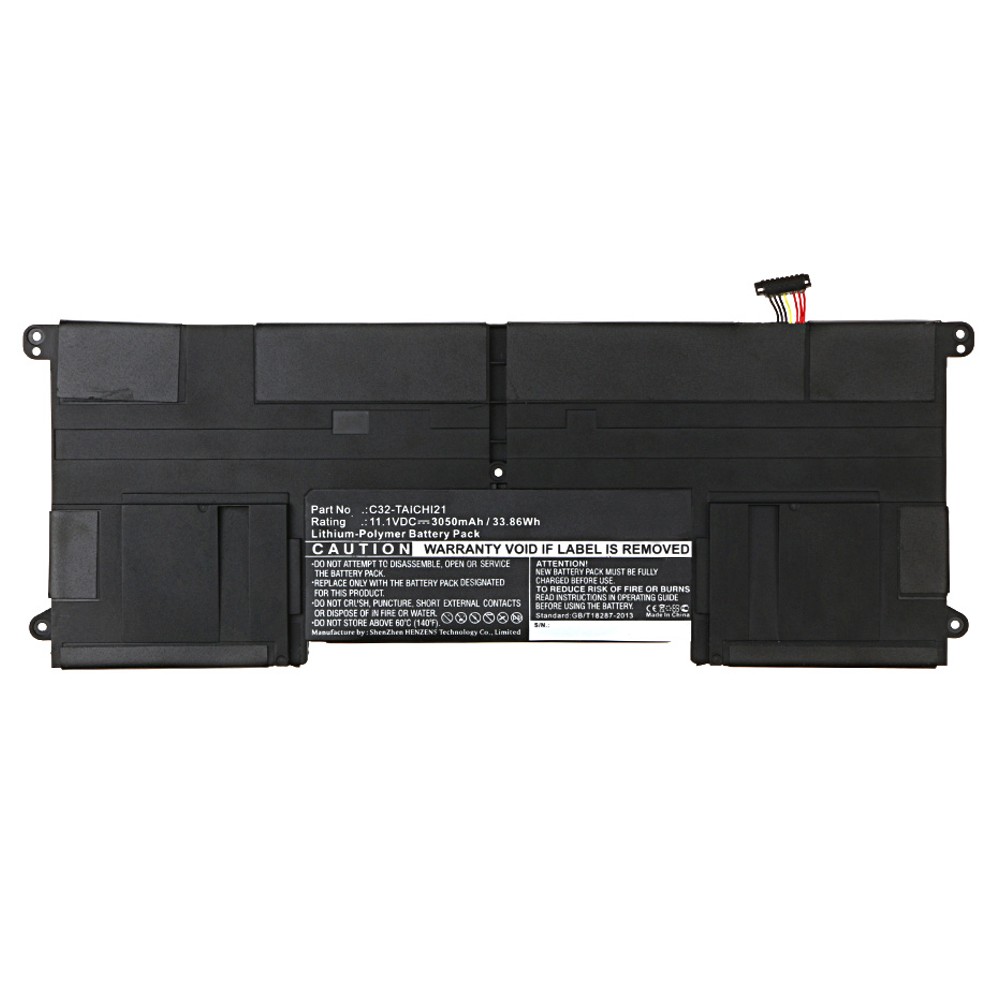 Synergy Digital Laptop Battery, Compatible with Asus C32-TAICHI21 Laptop Battery (Li-Pol, 11.1V, 3050mAh)