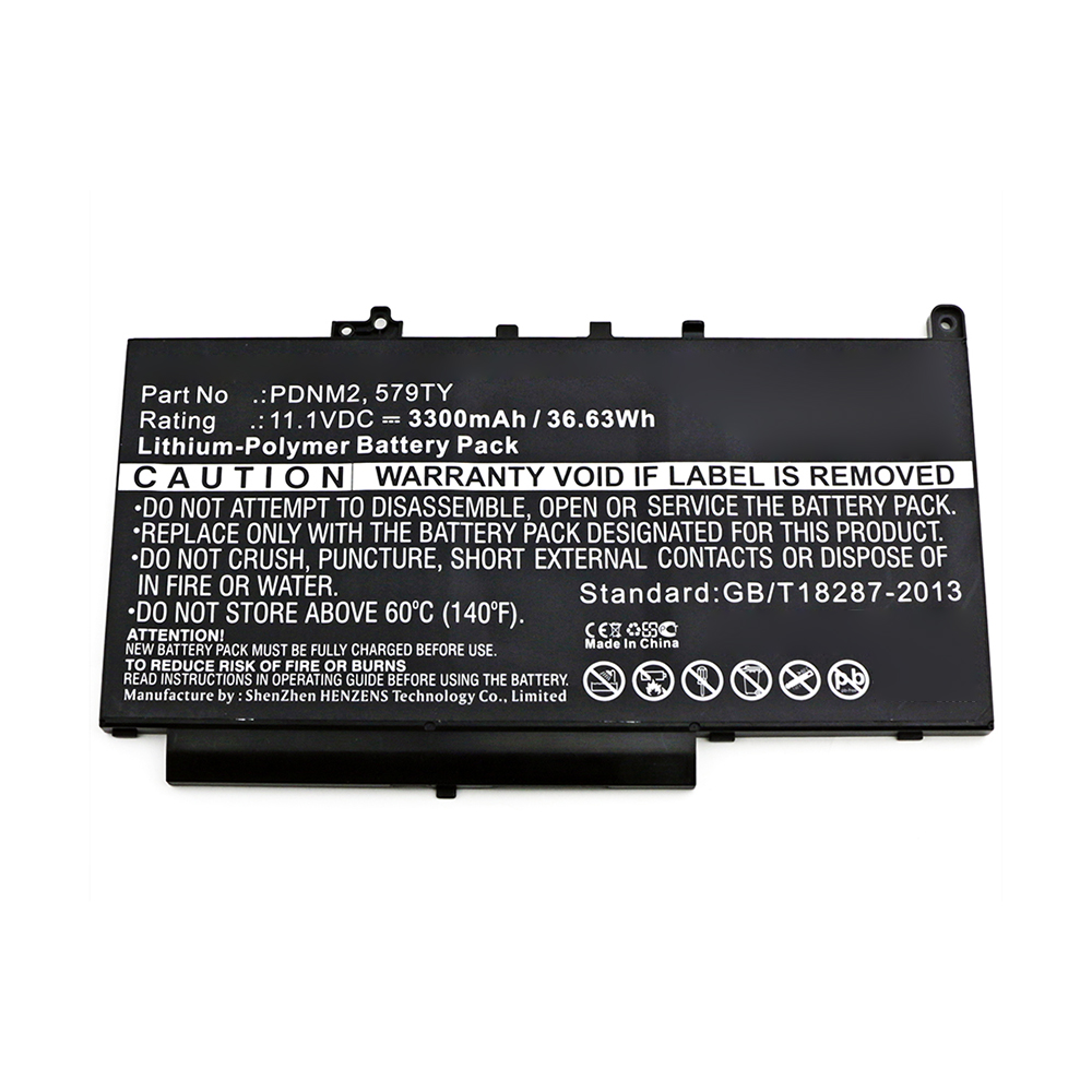 Synergy Digital Laptop Battery, Compatible with DELL 021X15, 0579TY, 0F1KTM, 0PDNM2, 21X15, 579TY, 7CJRC, F1KTM, PDNM2 Laptop Battery (Li-Pol, 11.1V, 3300mAh)