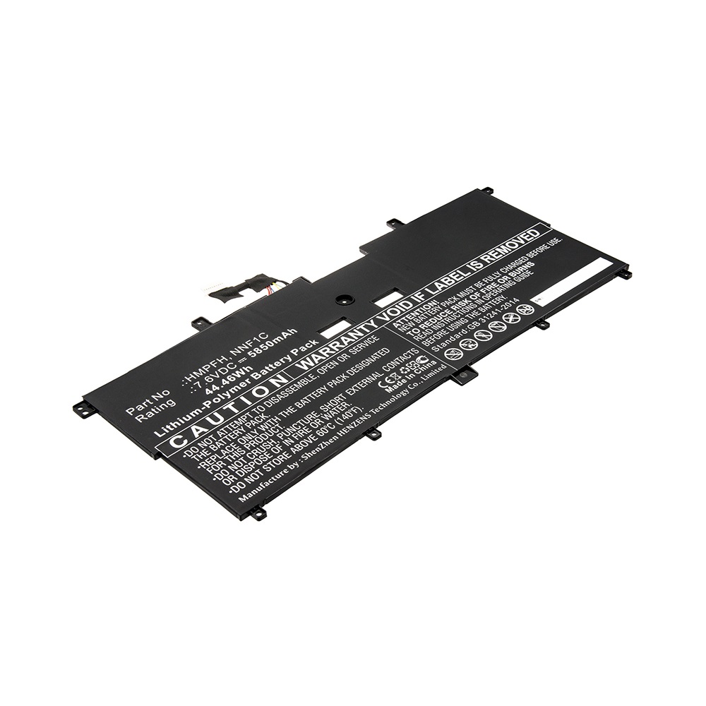 Synergy Digital Laptop Battery, Compatible with DELL HMPFH, NNF1C Laptop Battery (Li-Pol, 7.6V, 5850mAh)