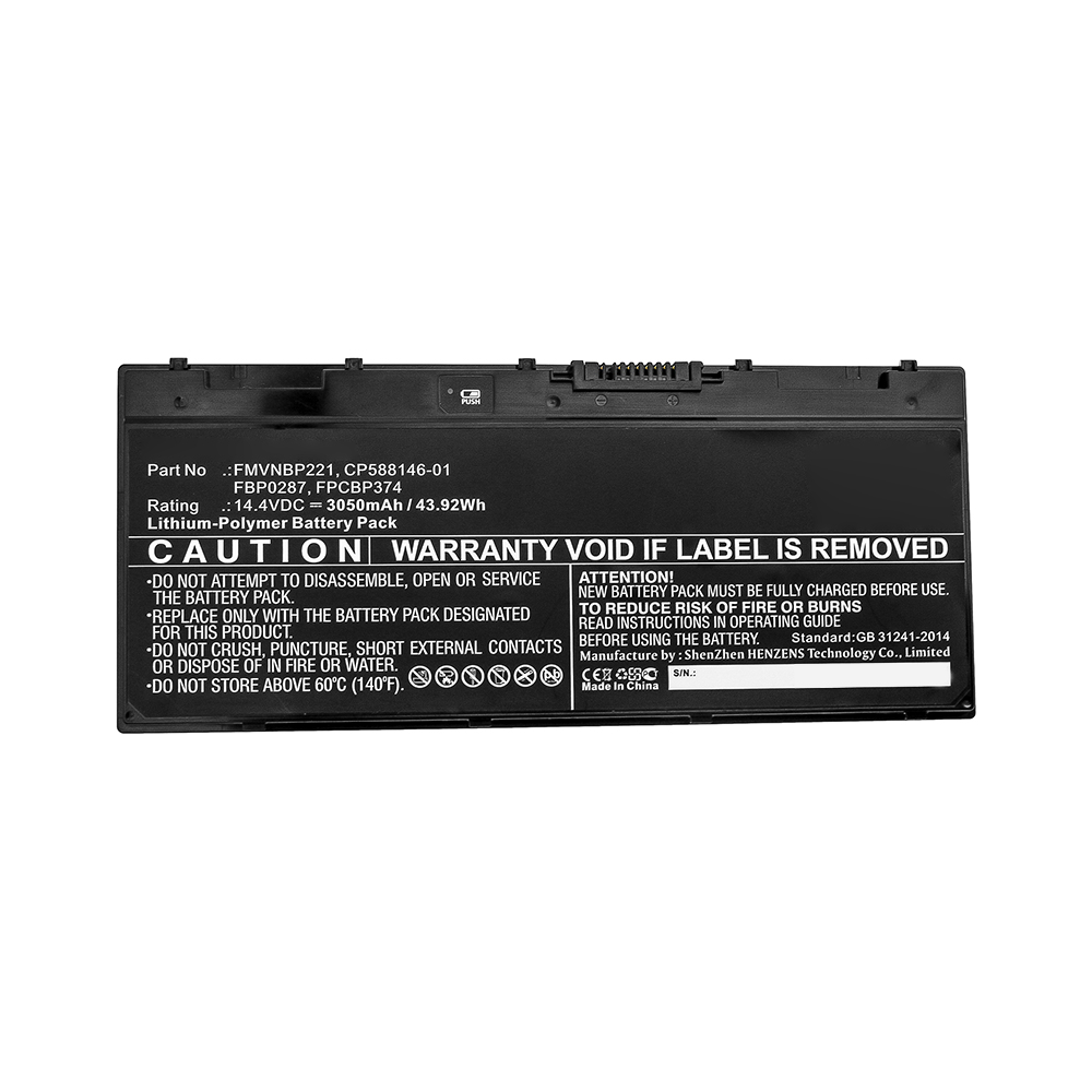 Synergy Digital Laptop Battery, Compatible with Fujitsu CP588146-01, FBP0287, FMVNBP221, FPCBP374 Laptop Battery (14.4V, Li-Pol, 3050mAh)