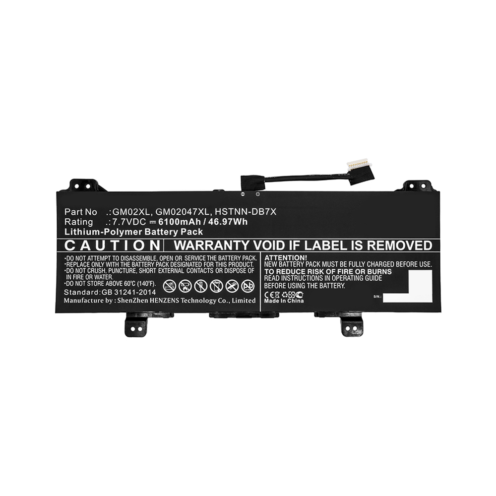 Synergy Digital Laptop Battery, Compatible with HP 917679-241, 917679-271, 917679-2C1, 917679-541 Laptop Battery (7.7V, Li-Pol, 6100mAh)