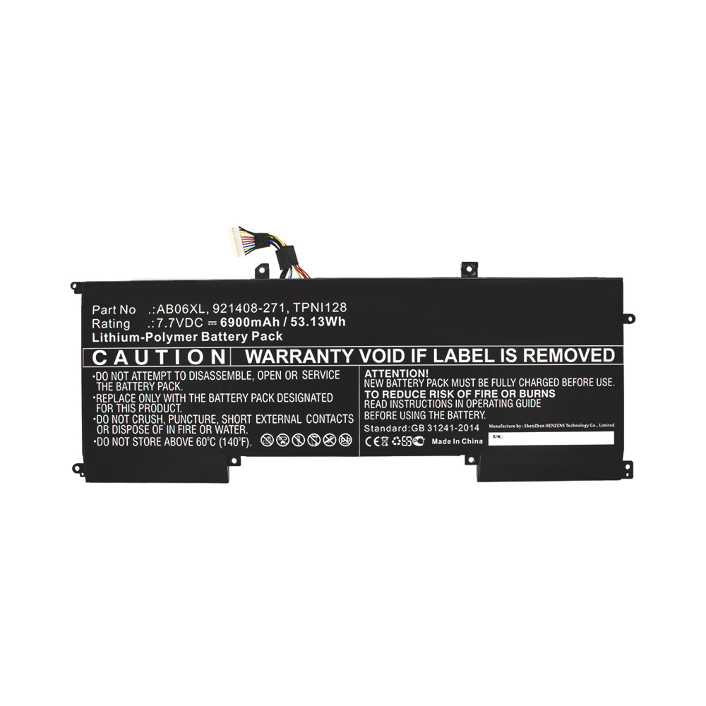 Synergy Digital Laptop Battery, Compatible with HP 921408-271, 921408-2C1, 921438-855, AB06053XL Laptop Battery (7.7V, Li-Pol, 6900mAh)