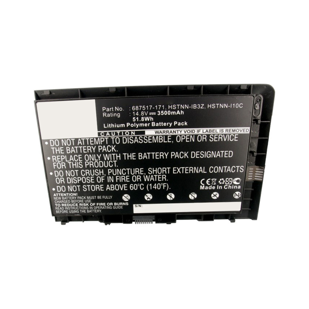 Synergy Digital Laptop Battery, Compatible with HP 593554-001, 687517-171, 687517-1C1, 687517-241 Laptop Battery (14.8V, Li-Pol, 3500mAh)