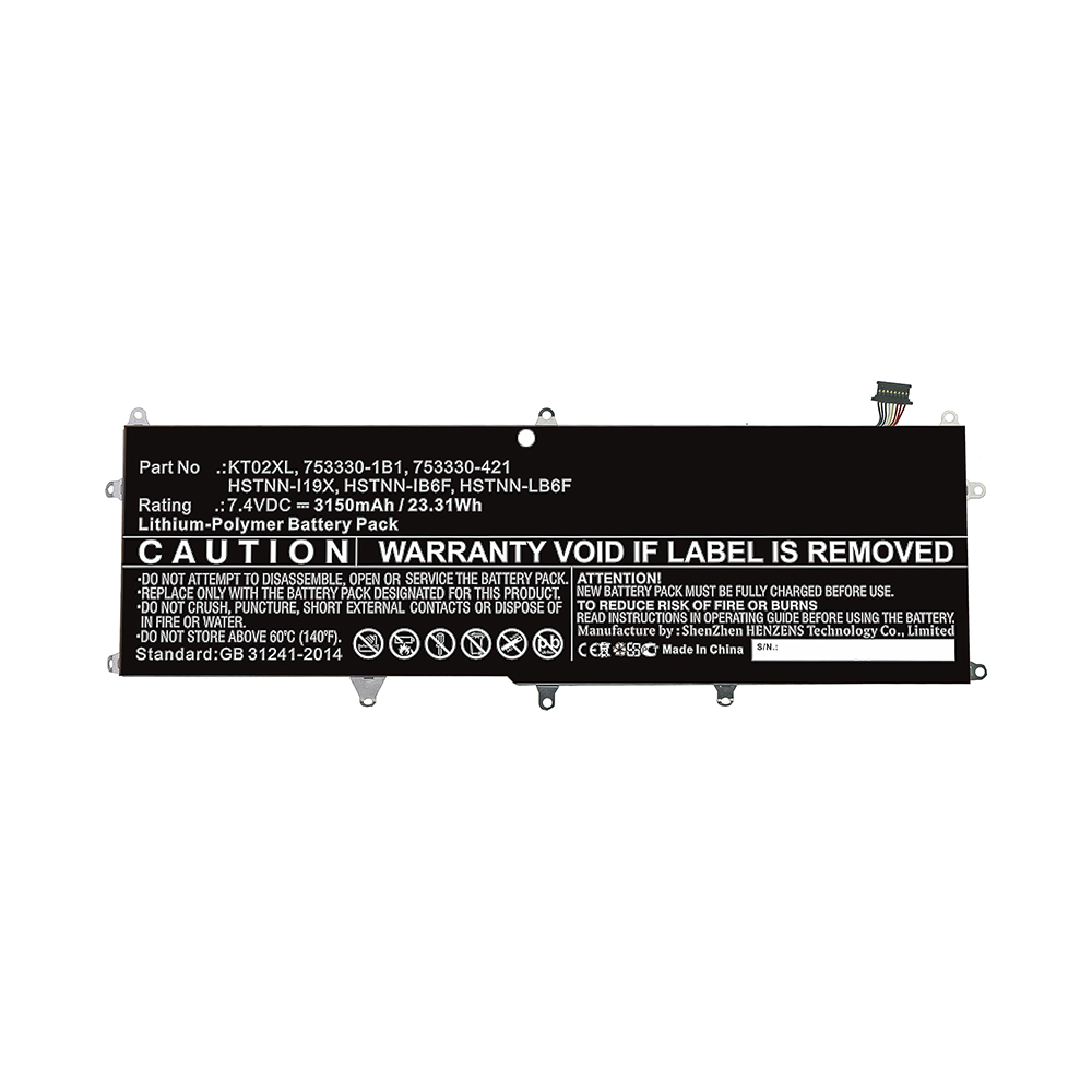 Synergy Digital Laptop Battery, Compatible with HP 753330-1B1, 753330-421, HSTNN-I19X, HSTNN-IB6F Laptop Battery (7.4V, Li-Pol, 3150mAh)