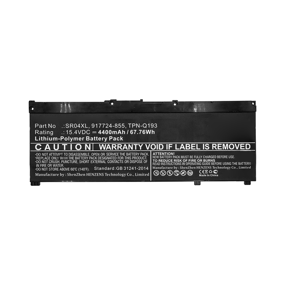 Synergy Digital Laptop Battery, Compatible with HP 916678-171, 917678-1B1, 917678-271, 917678-2B1 Laptop Battery (15.4V, Li-Pol, 4400mAh)