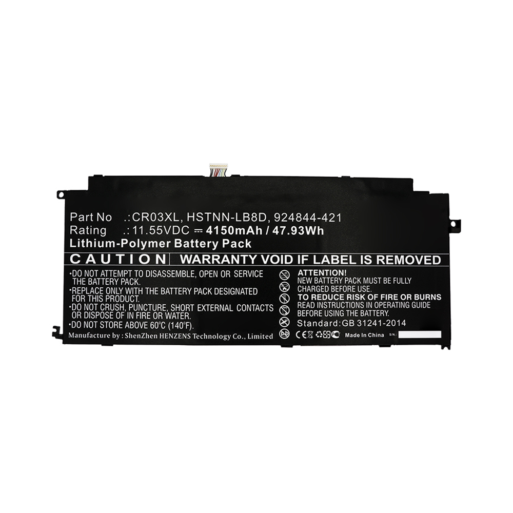 Synergy Digital Laptop Battery, Compatible with HP 3GB60EA, 924844-421, 924961-855, CR03049XL Laptop Battery (11.55V, Li-Pol, 4150mAh)