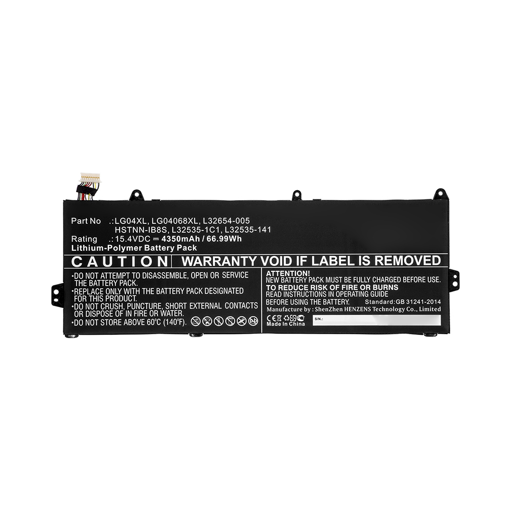 Synergy Digital Laptop Battery, Compatible with HP HSTNN-IB8S, L32535-141, L32535-1C1, L32654-005 Laptop Battery (15.4V, Li-Pol, 4350mAh)