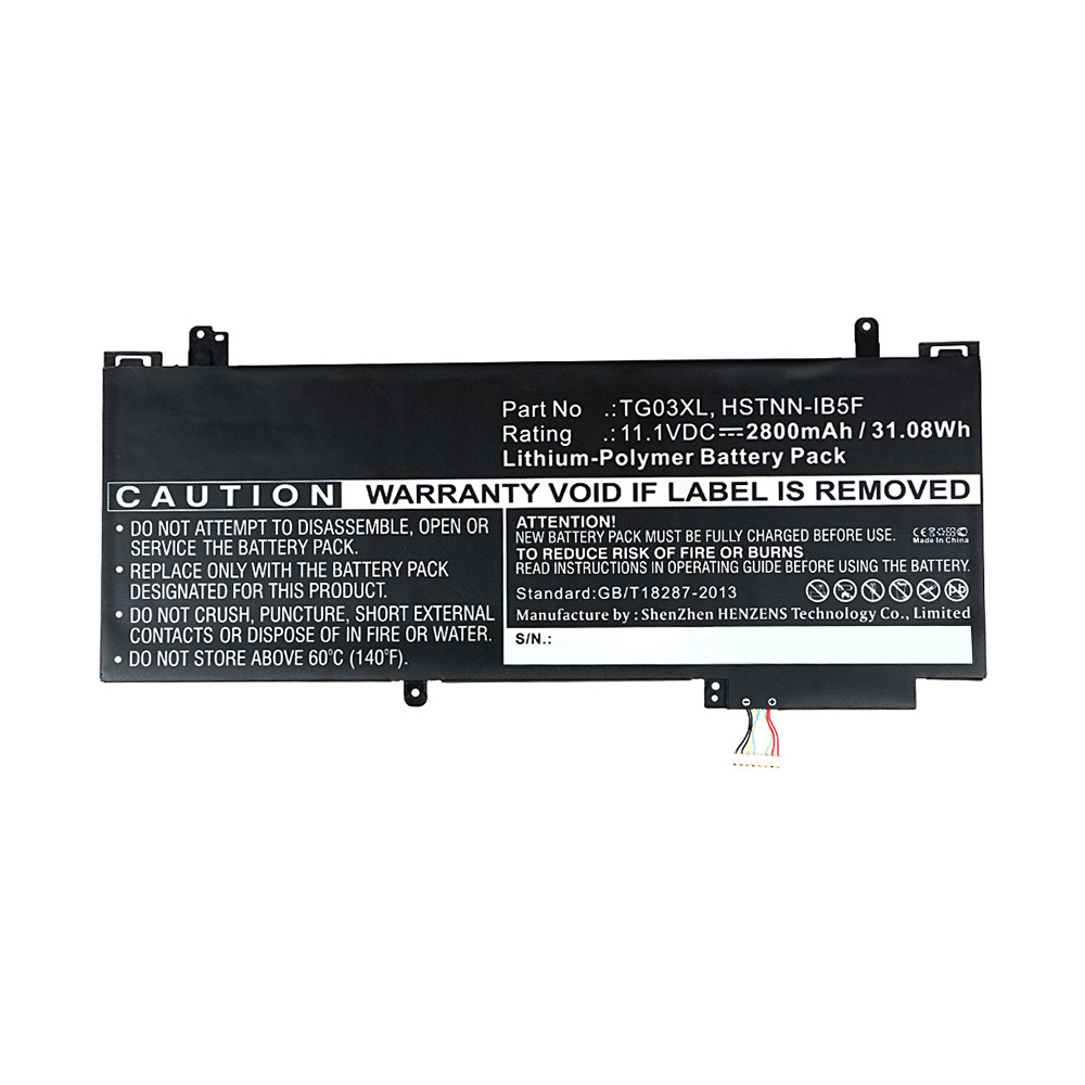 Synergy Digital Laptop Battery, Compatible with HP 723921-1B1, 723921-1C1, 723921-2C1, 723996-001 Laptop Battery (11.1V, Li-Pol, 2800mAh)