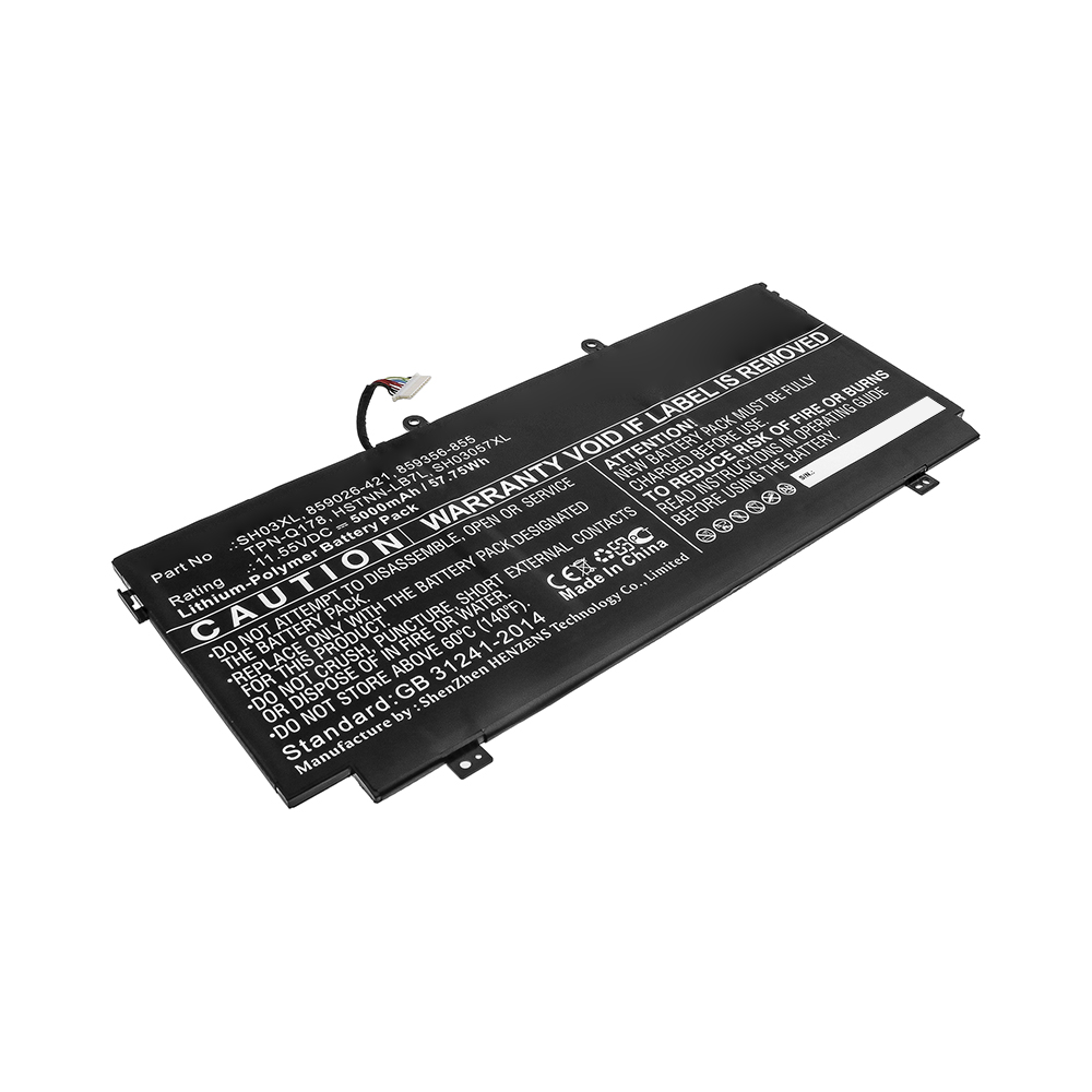 Synergy Digital Laptop Battery, Compatible with HP 859026-421, 859356-855, HSTNN-LB7L, SH03057XL Laptop Battery (11.55V, Li-Pol, 5000mAh)