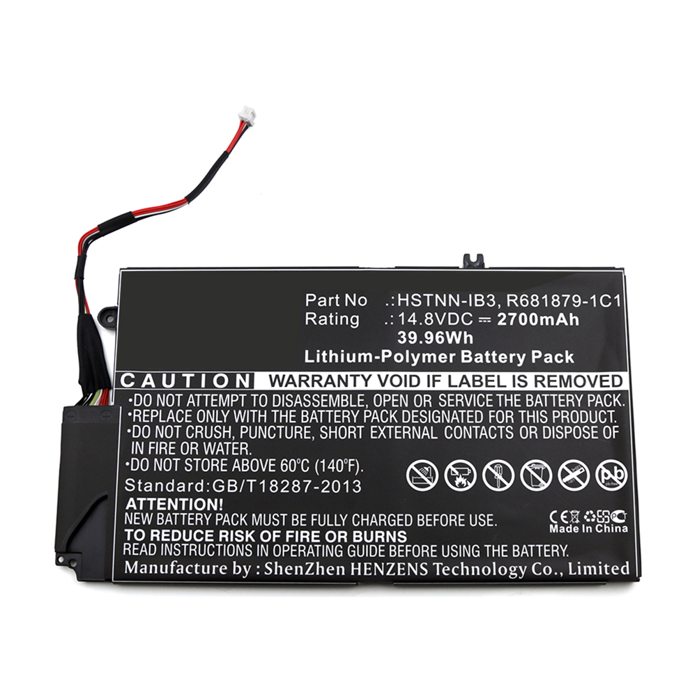 Synergy Digital Laptop Battery, Compatible with HP 681879-121, 681879-171, 681879-1C1, 681879-541 Laptop Battery (14.8V, Li-Pol, 2700mAh)