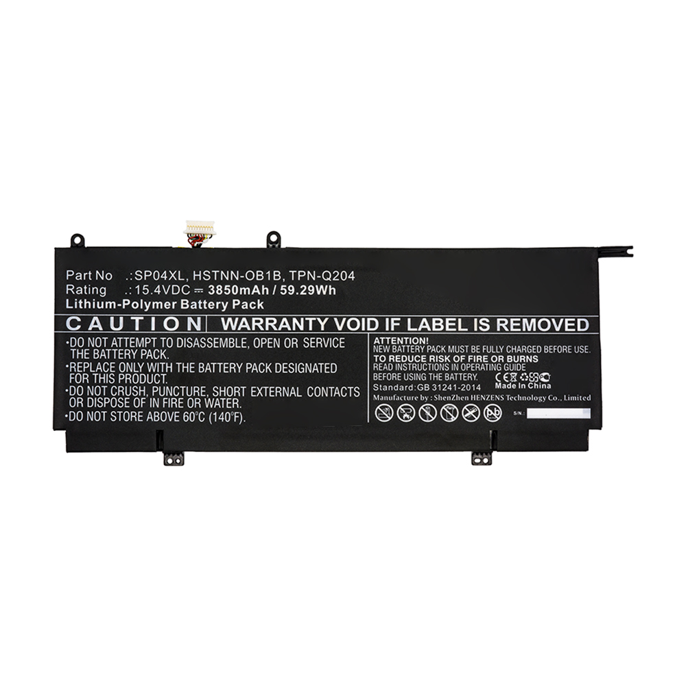 Synergy Digital Laptop Battery, Compatible with HP HSTNN-OB1B, L28538-AC1, L28764-005, SP04061XL Laptop Battery (15.4V, Li-Pol, 3850mAh)