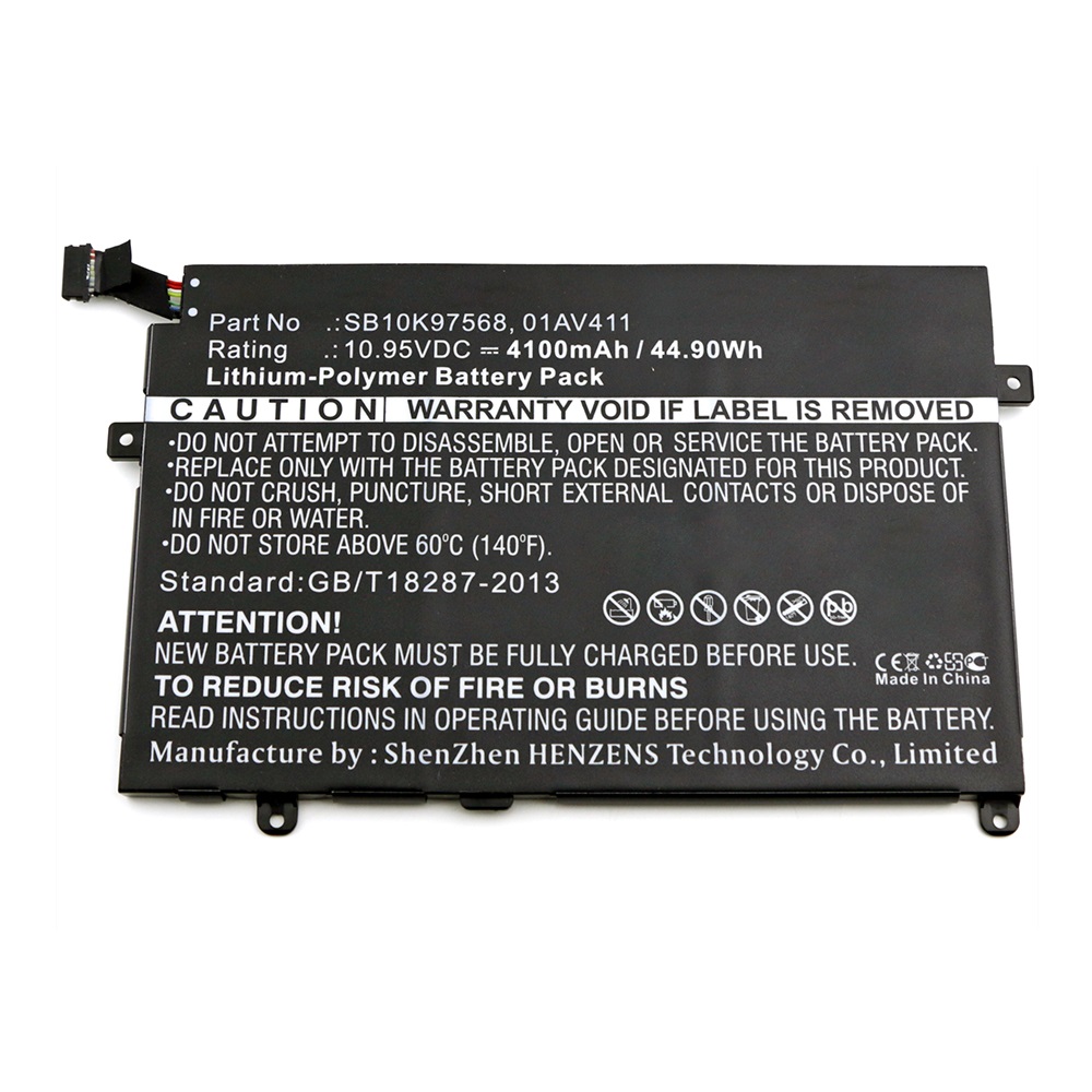 Synergy Digital Laptop Battery, Compatible with Lenovo SB10K97568 Laptop Battery (Li-Pol, 10.95V, 4100mAh)