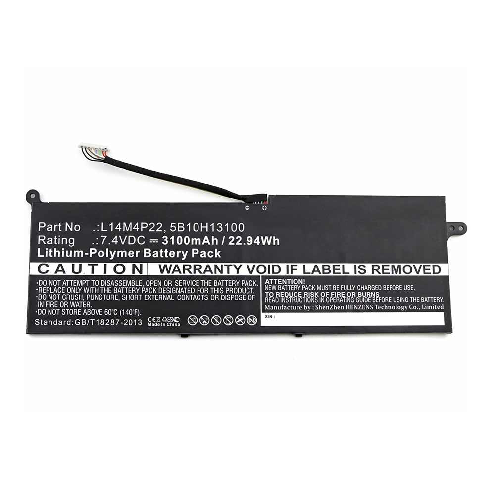Synergy Digital Laptop Battery, Compatible with Lenovo L14M4P22 Laptop Battery (Li-Pol, 7.4V, 3100mAh)