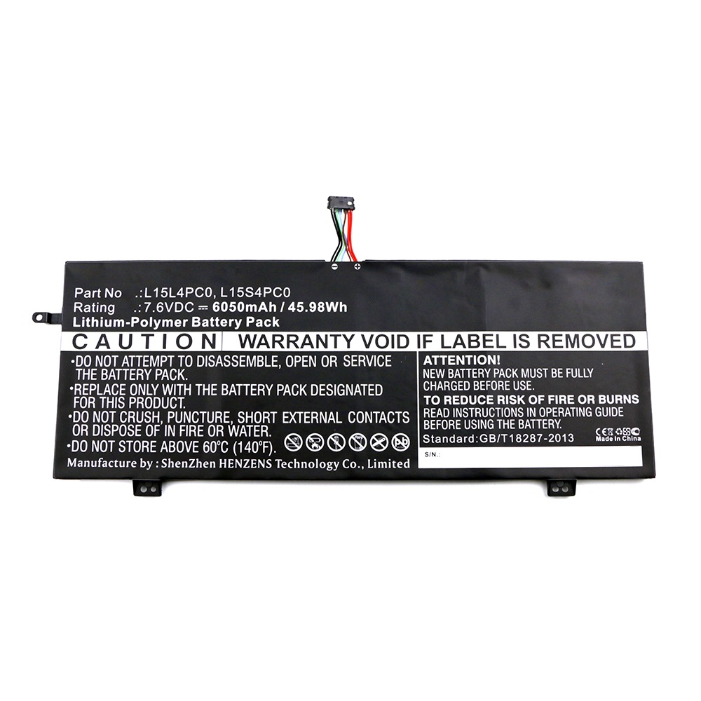 Synergy Digital Laptop Battery, Compatible with Lenovo L15L4PC0 Laptop Battery (Li-Pol, 7.6V, 6050mAh)