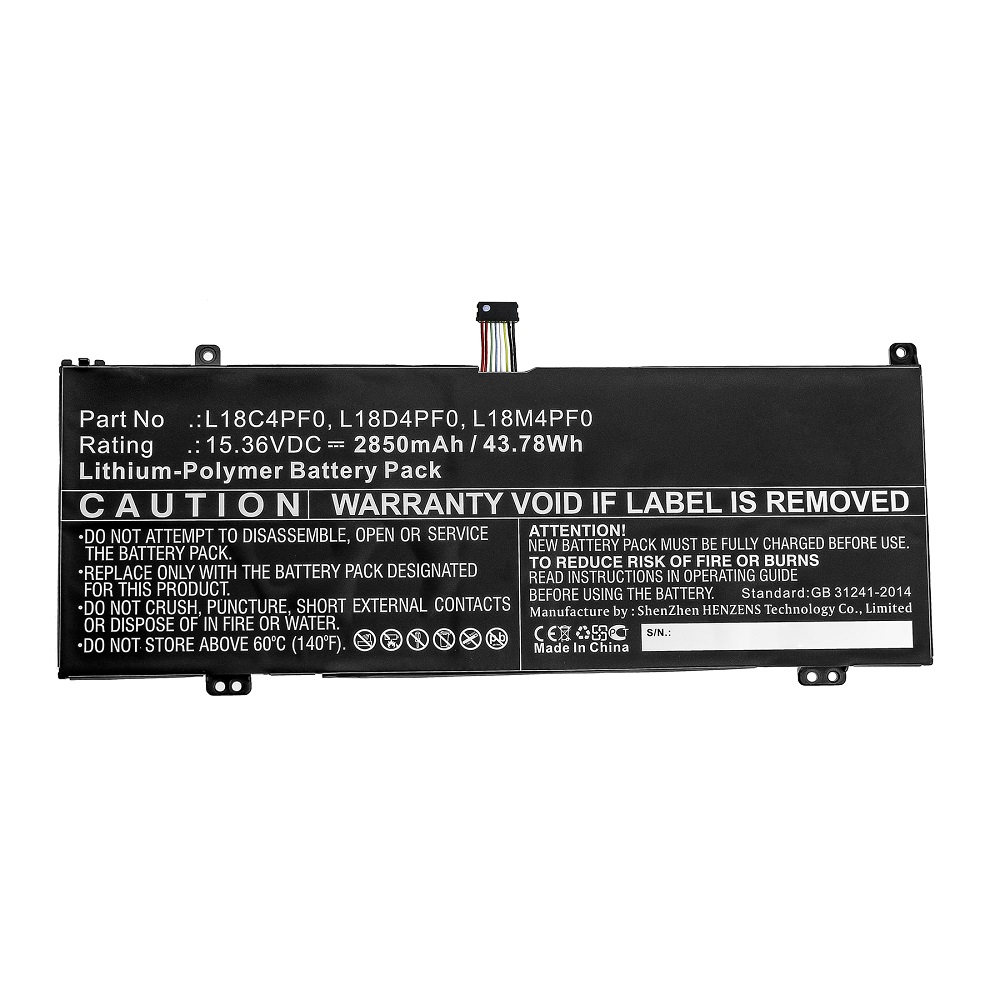 Synergy Digital Laptop Battery, Compatible with Lenovo L18C4PF0 Laptop Battery (Li-Pol, 15.36V, 2850mAh)