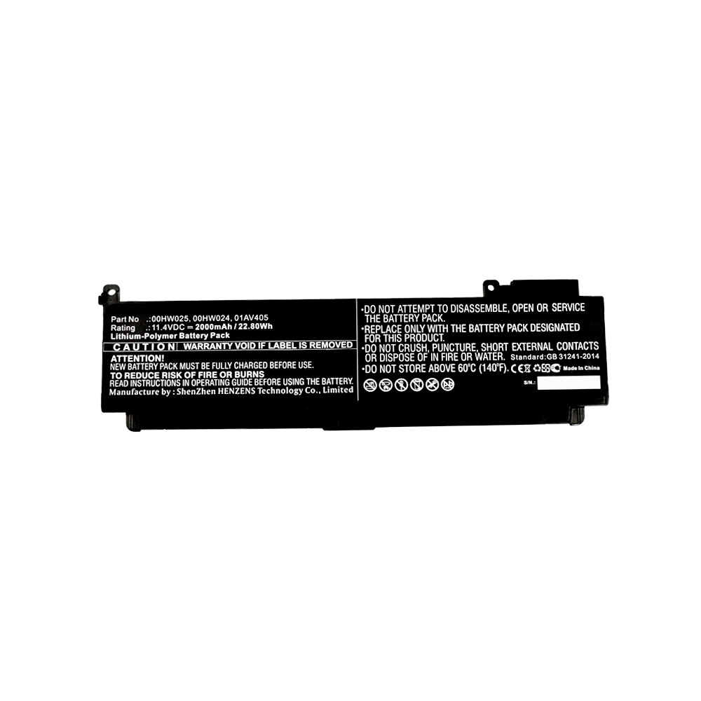 Synergy Digital Laptop Battery, Compatible with Lenovo L16M3P73 Laptop Battery (Li-Pol, 11.4V, 2000mAh)