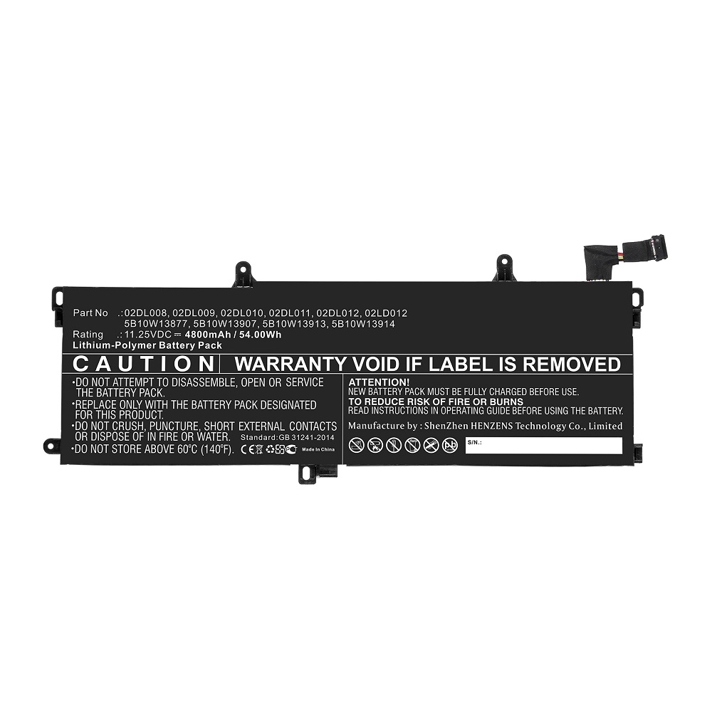 Synergy Digital Laptop Battery, Compatible with Lenovo L18C3P71 Laptop Battery (Li-Pol, 11.25V, 4800mAh)