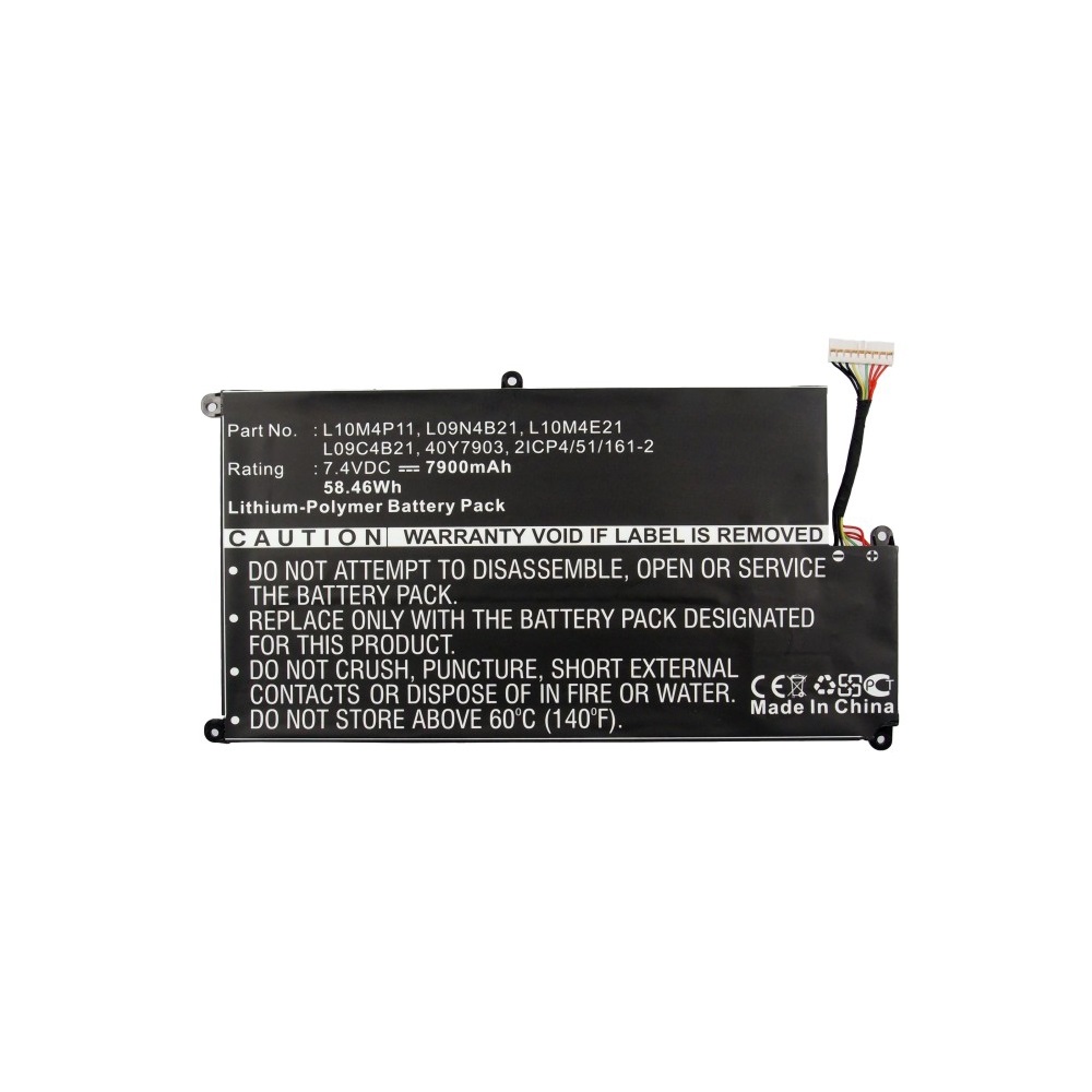 Synergy Digital Laptop Battery, Compatible with Lenovo L09C4B21 Laptop Battery (Li-Pol, 7.4V, 7900mAh)