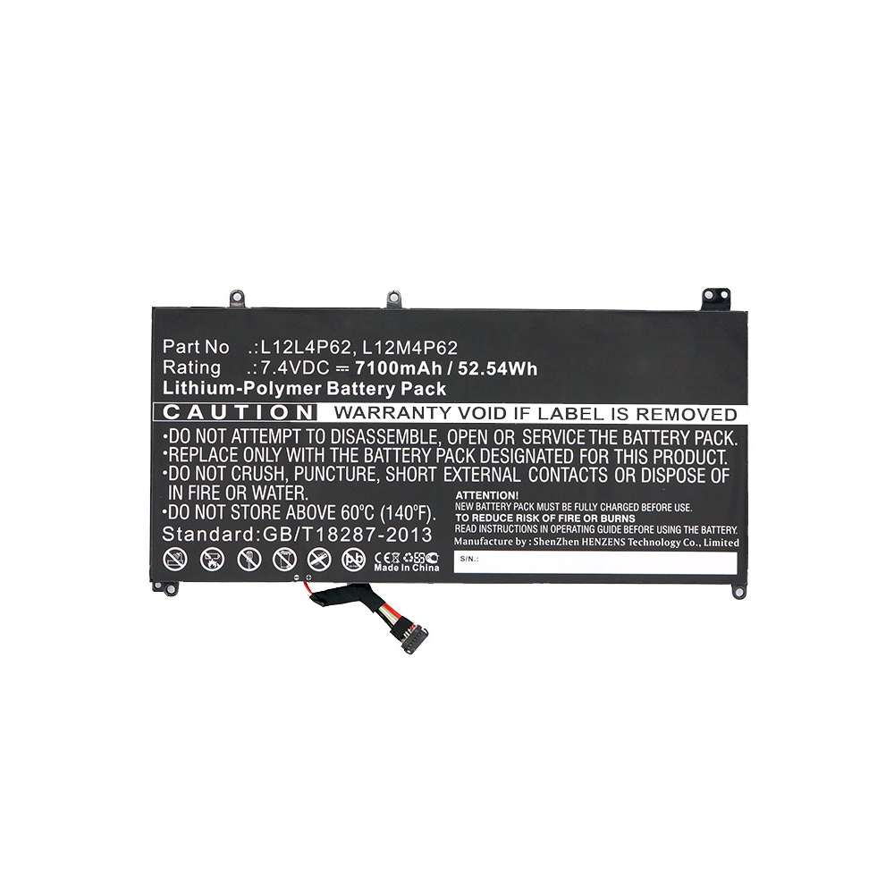Synergy Digital Laptop Battery, Compatible with Lenovo L12L4P62 Laptop Battery (Li-Pol, 7.4V, 7100mAh)