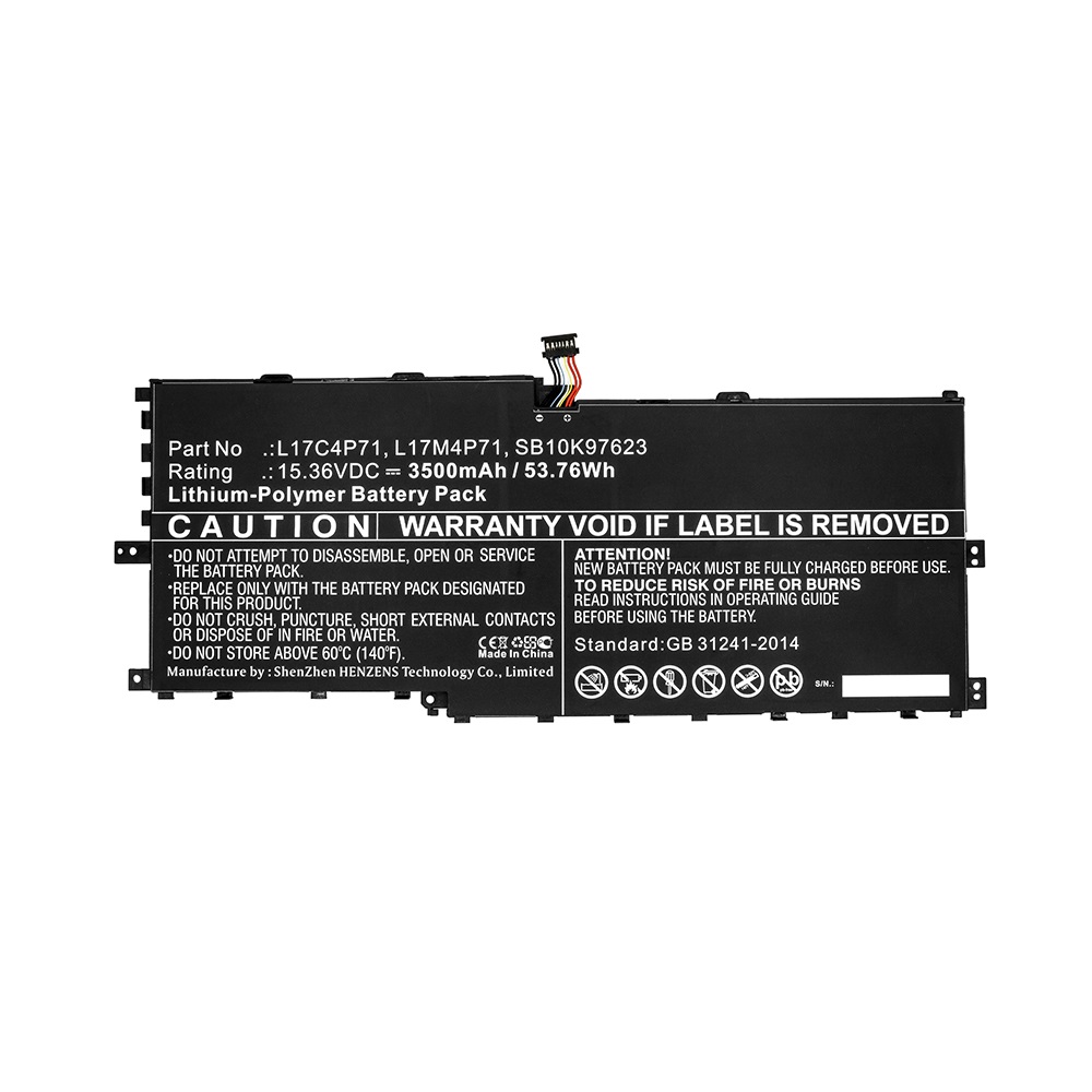 Synergy Digital Laptop Battery, Compatible with Lenovo L17C4P71 Laptop Battery (Li-Pol, 15.36V, 3500mAh)