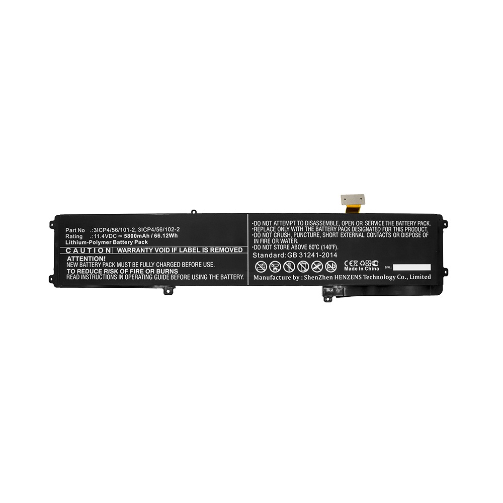 Synergy Digital Laptop Battery, Compatible with Razer RZ09-0165 Laptop Battery (Li-Pol, 11.4V, 5800mAh)