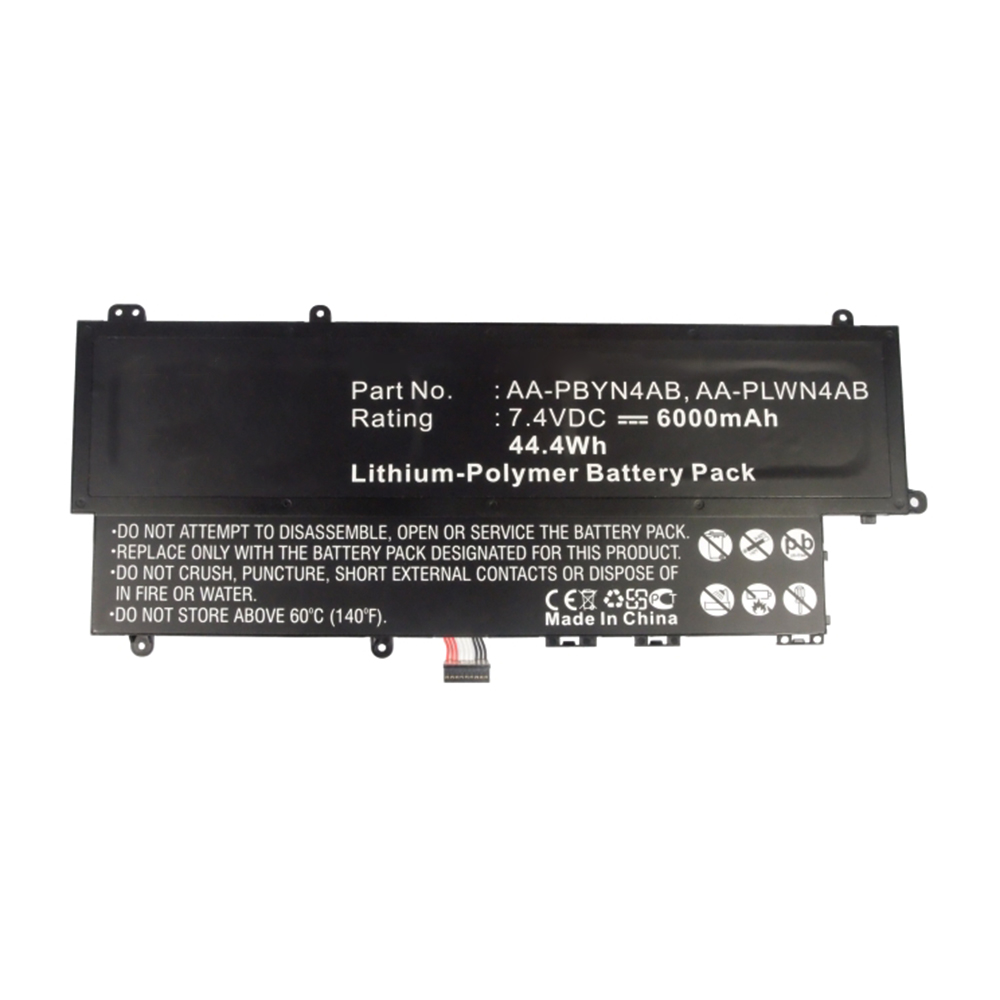 Synergy Digital Laptop Battery, Compatible with Samsung AA-PBYN4AB Laptop Battery (Li-Pol, 7.4V, 6000mAh)