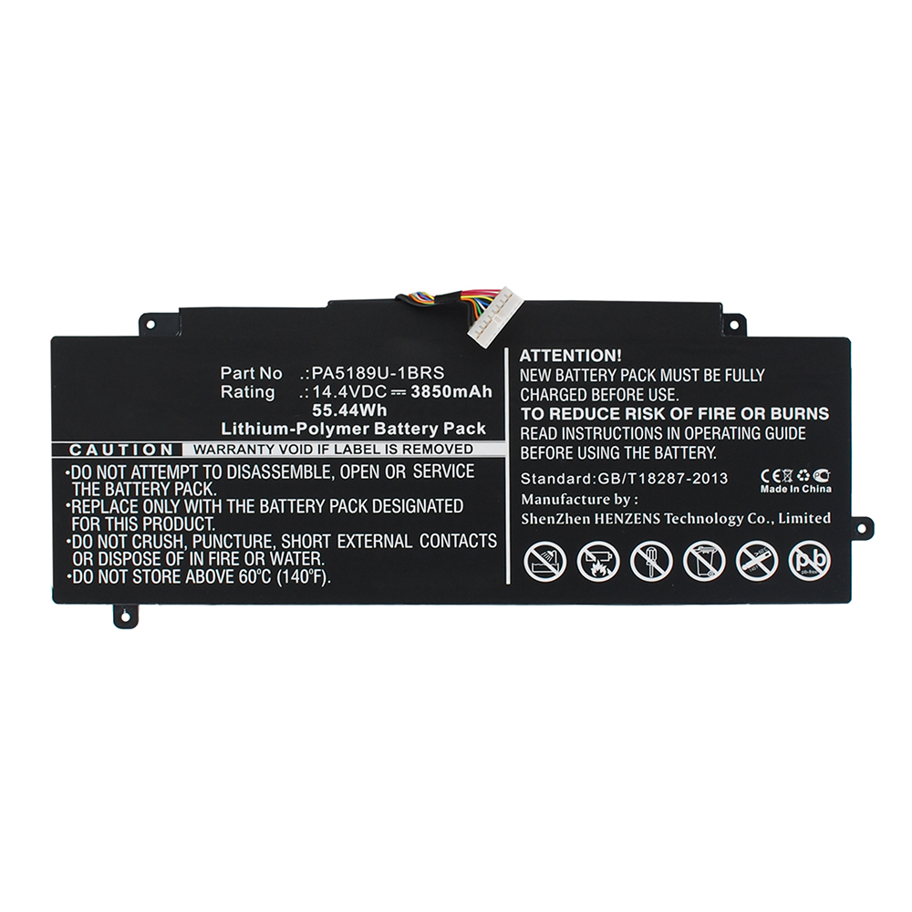Synergy Digital Laptop Battery, Compatible with Toshiba PA5189U-1BRS Laptop Battery (Li-Pol, 14.4V, 3850mAh)