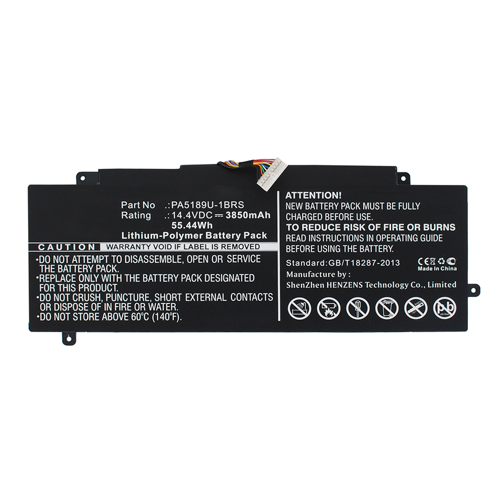 Synergy Digital Laptop Battery, Compatible with Toshiba PA5189U-1BRS Laptop Battery (Li-Pol, 14.4V, 3850mAh)