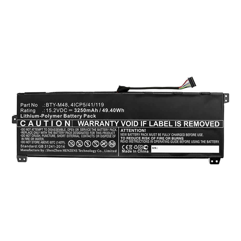 Synergy Digital Laptop Battery, Compatible with 4ICP5/41/119 Laptop Battery (15.2V, Li-Pol, 3250mAh)