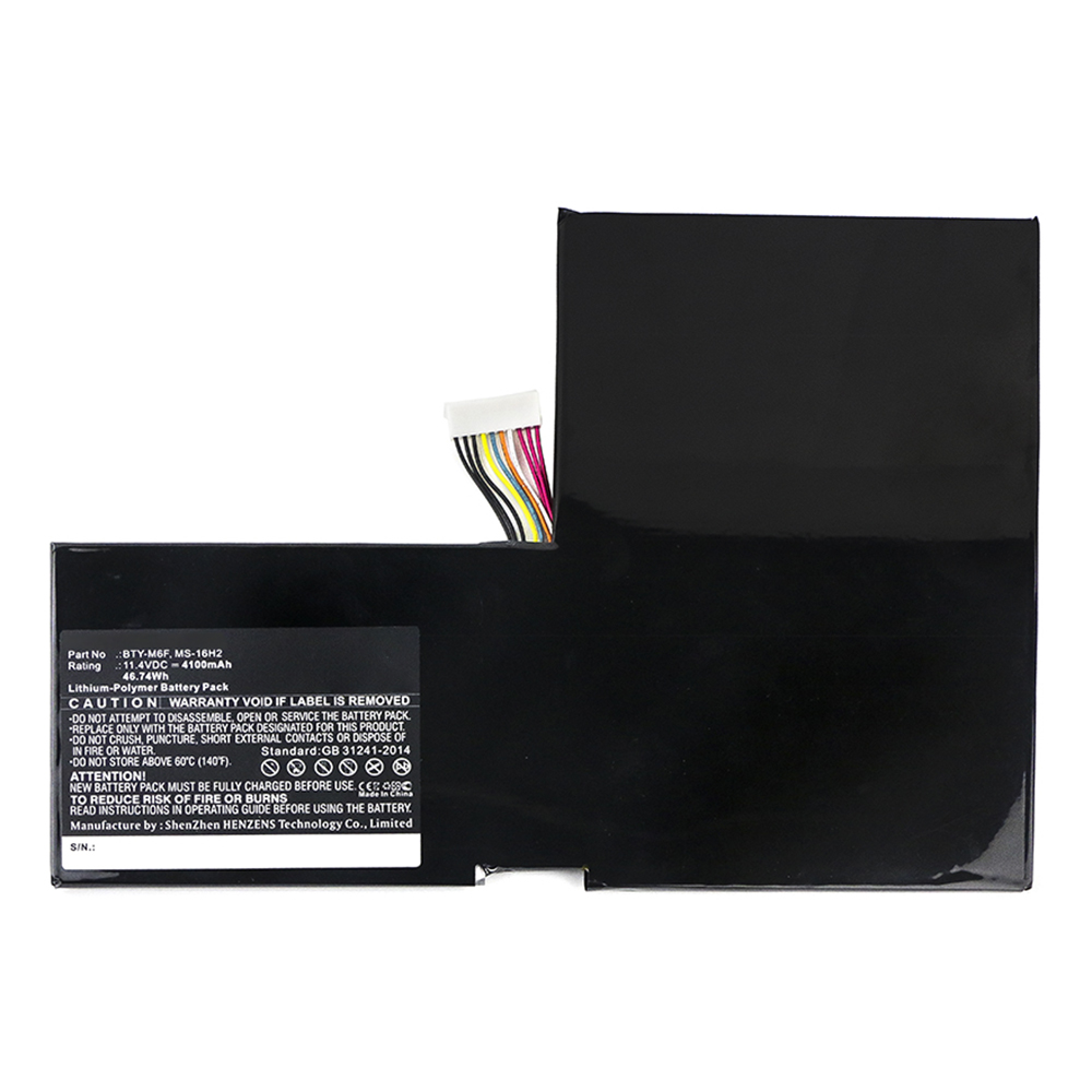 Synergy Digital Laptop Battery, Compatible with BTY-M6F Laptop Battery (11.4V, Li-Pol, 4100mAh)