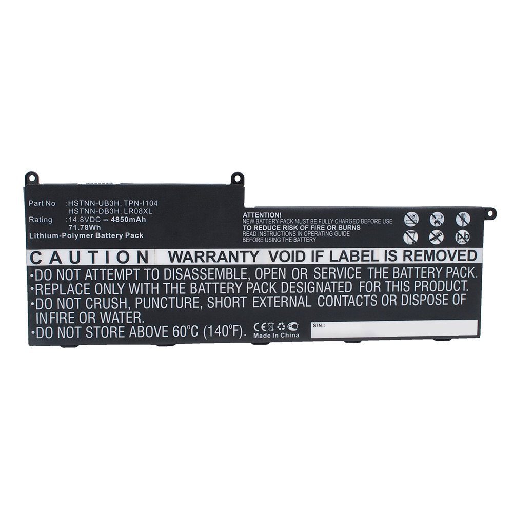 Synergy Digital Laptop Battery, Compatible with HP LR08 Laptop Battery (Li-Pol, 14.8V, 4850mAH)