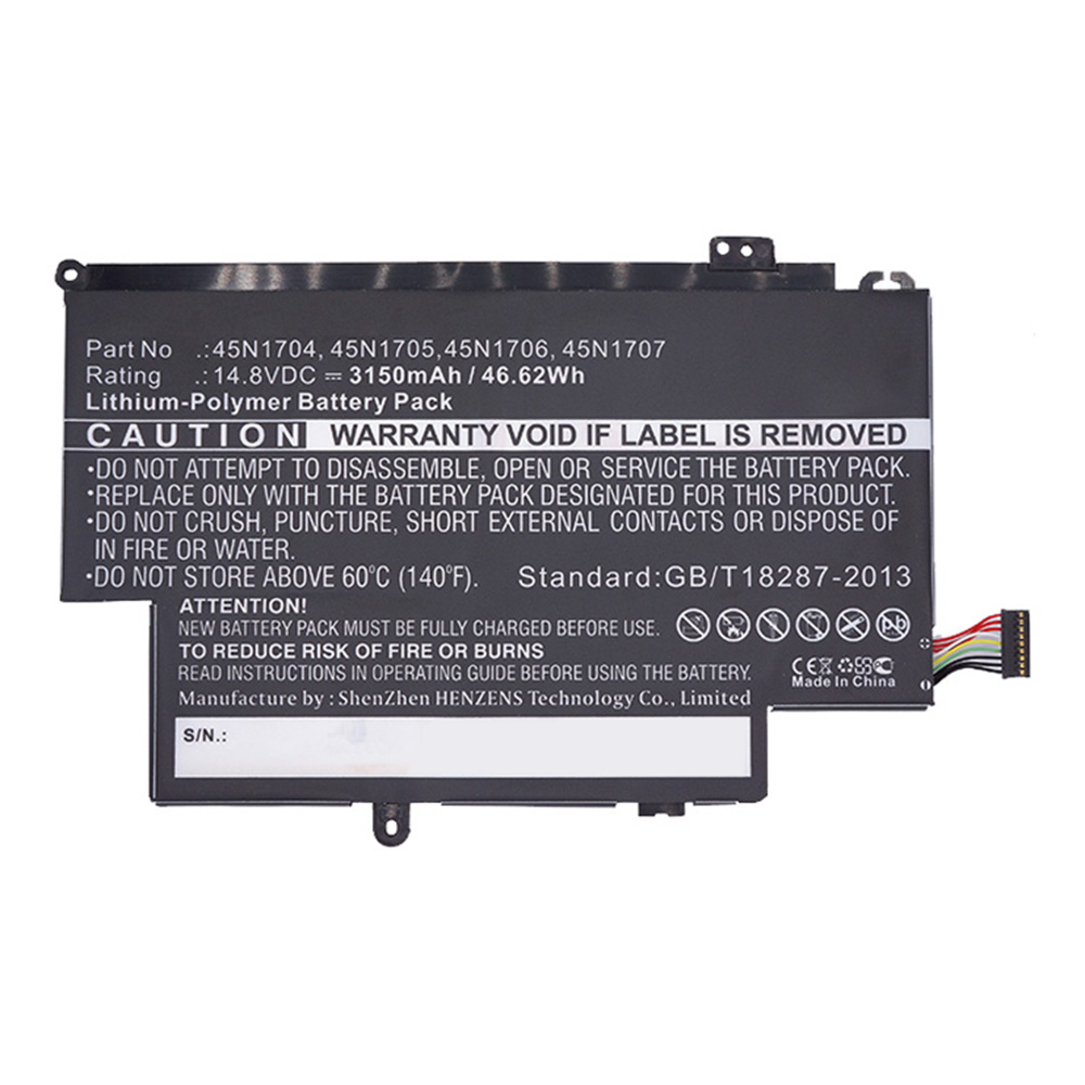 Synergy Digital Laptop Battery, Compatible with Lenovo 45N1704 Laptop Battery (Li-Pol, 14.8V, 3150mAh)