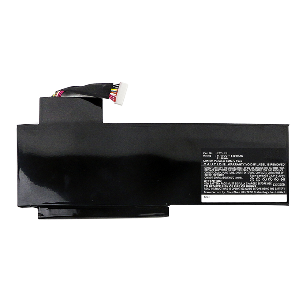 Synergy Digital Laptop Battery, Compatible with Medion BTY-L76 Laptop Battery (Li-Pol, 11.4V, 5400mAh)