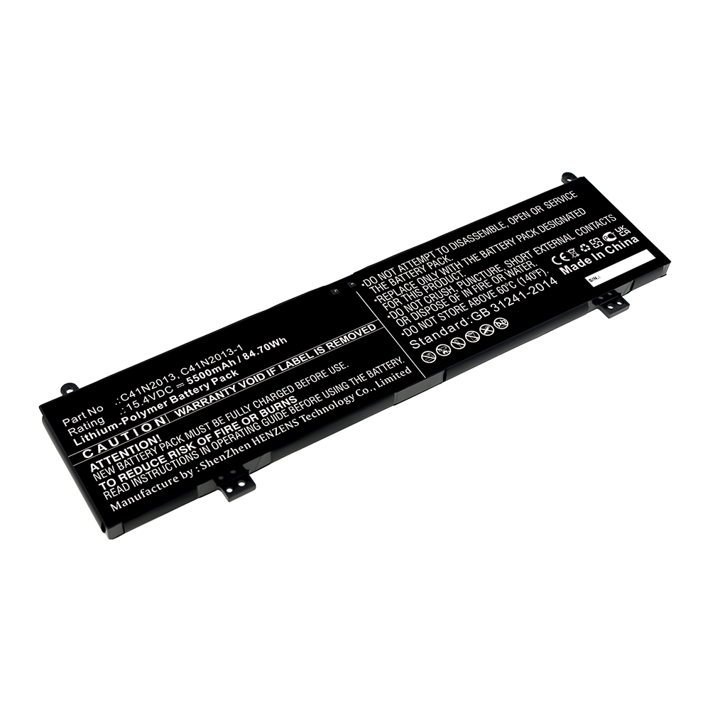 Synergy Digital Laptop Battery, Compatible with Asus C41N2013 Laptop Battery (Li-Pol, 15.4V, 5500mAh)