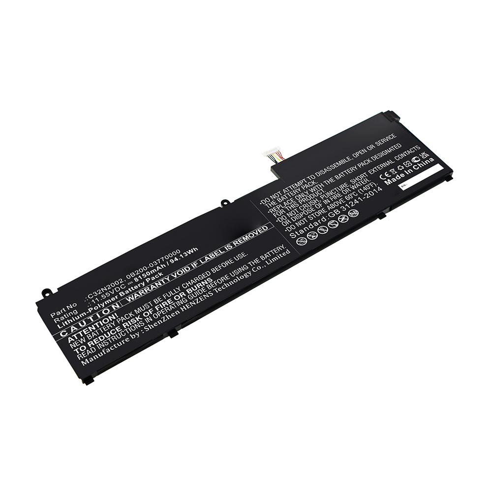 Synergy Digital Laptop Battery, Compatible with Asus C32N2002 Laptop Battery (Li-Pol, 11.55V, 8150mAh)