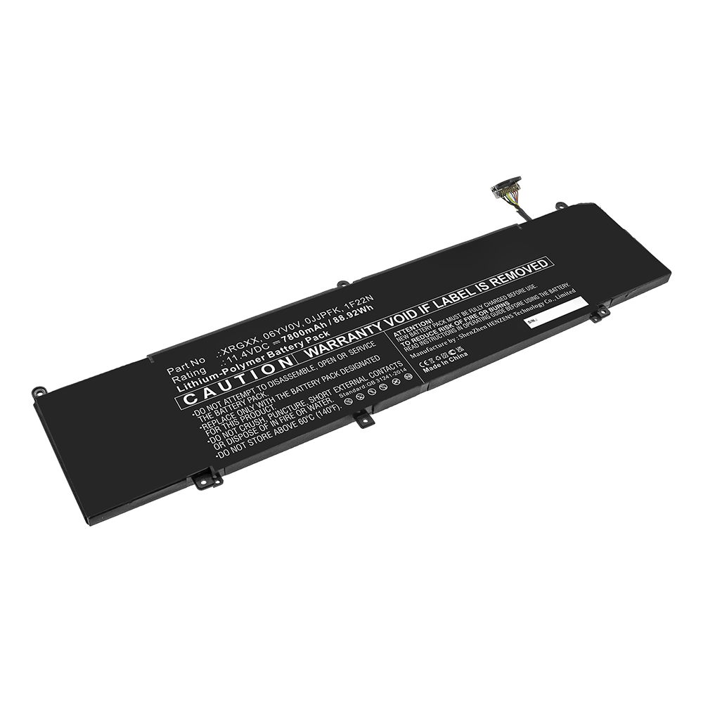 Synergy Digital Laptop Battery, Compatible with DELL  06YV0V Laptop Battery (Li-Pol, 11.4V, 7800mAh)